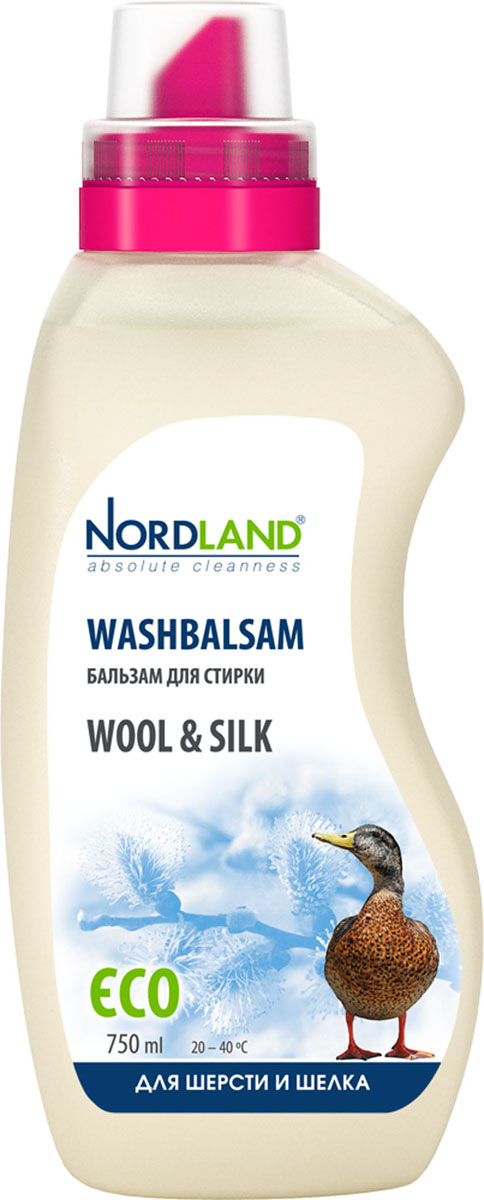 фото Бальзам для стирки шерсти и шелка Nordland "Wool & Silk", 750 мл