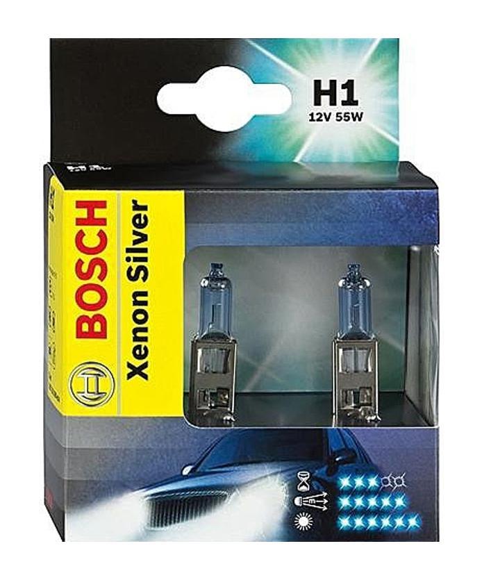 фото Лампа галогенная Bosch H1 Xenon Silver 12V, 55W, 2 шт Bosch auto,bosch