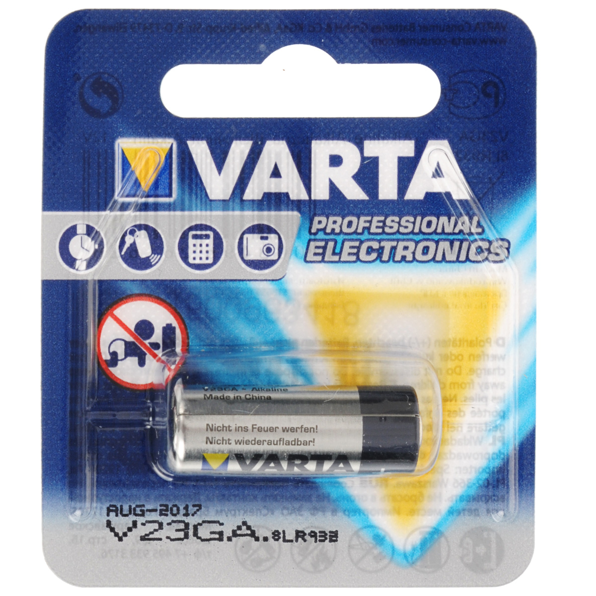 фото Батарейка Varta "Professional Electronics", тип V23GA, 12В, 1 шт