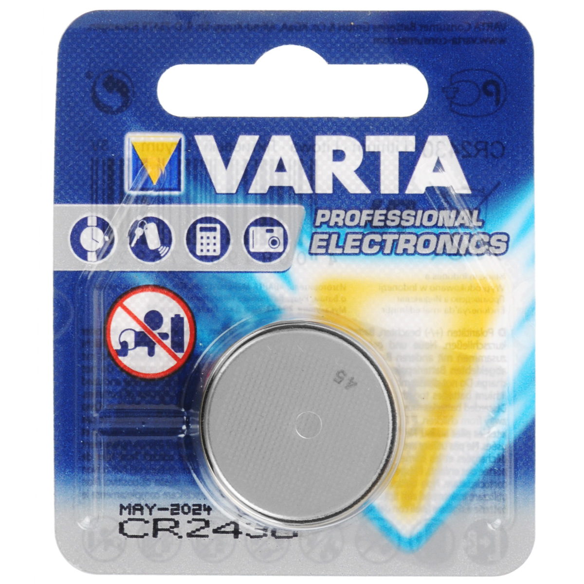 фото Батарейка Varta "Professional Electronics", тип CR2430, 3В, 1 шт