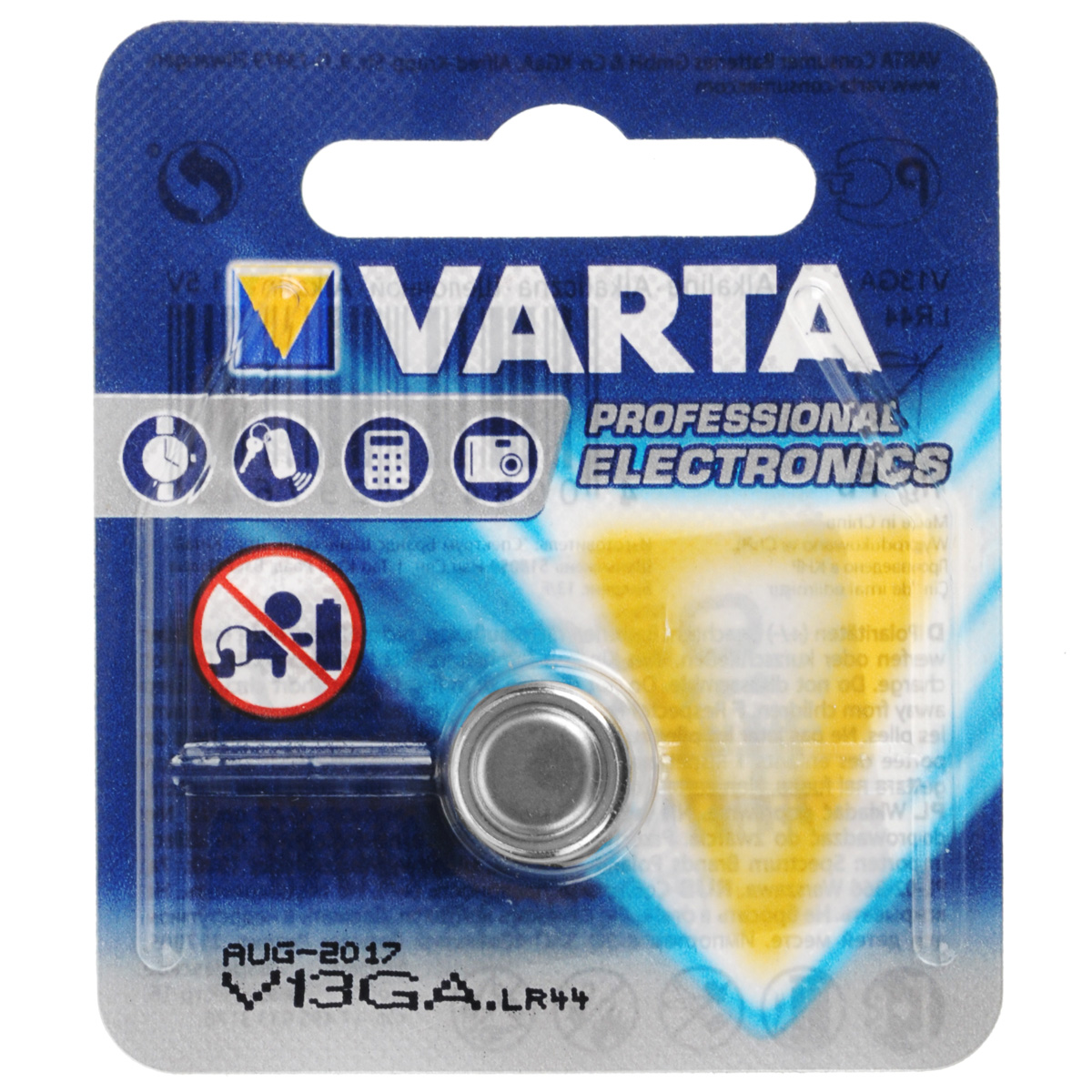 фото Батарейка Varta "Professional Electronics", тип V13GA, 1,5В, 1 шт