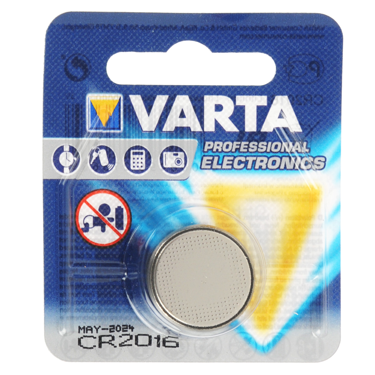 фото Батарейка Varta "Professional Electronics", тип CR2016, 3В, 1 шт