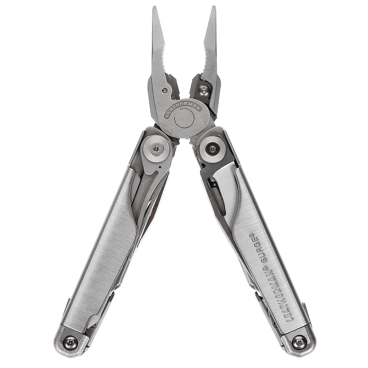 фото Мультитул Leatherman "Surge", с чехлом, цвет: стальной, 19 предметов