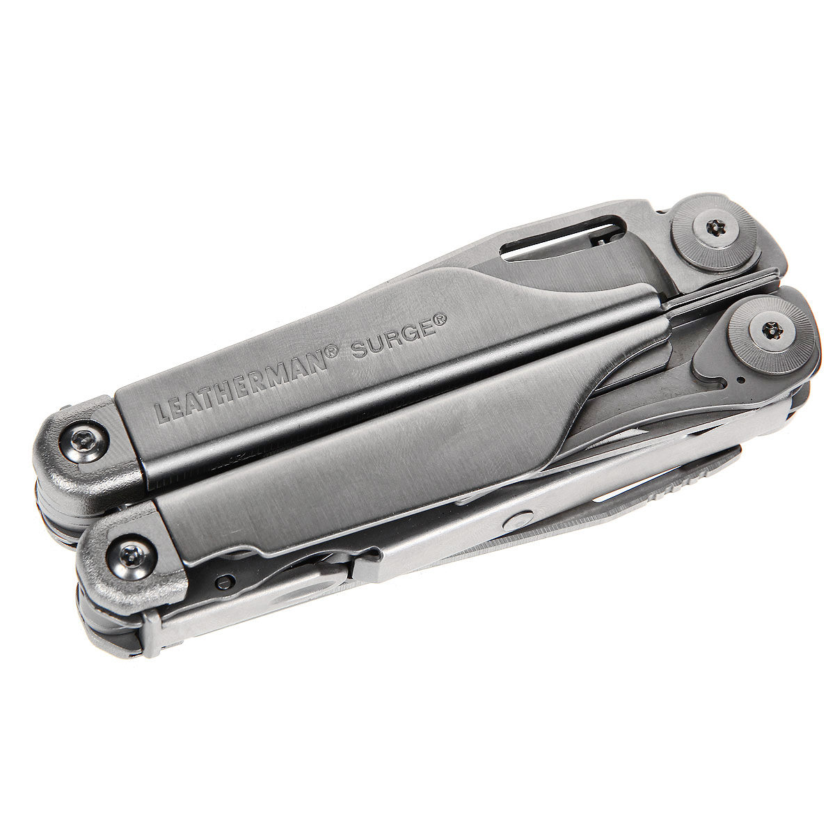 фото Мультитул Leatherman "Surge", с чехлом, цвет: стальной, 19 предметов