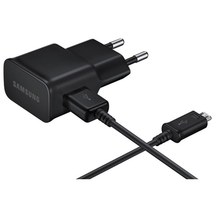 фото Samsung EP-TA12, Black сетевое зарядное устройство microUSB 2.0