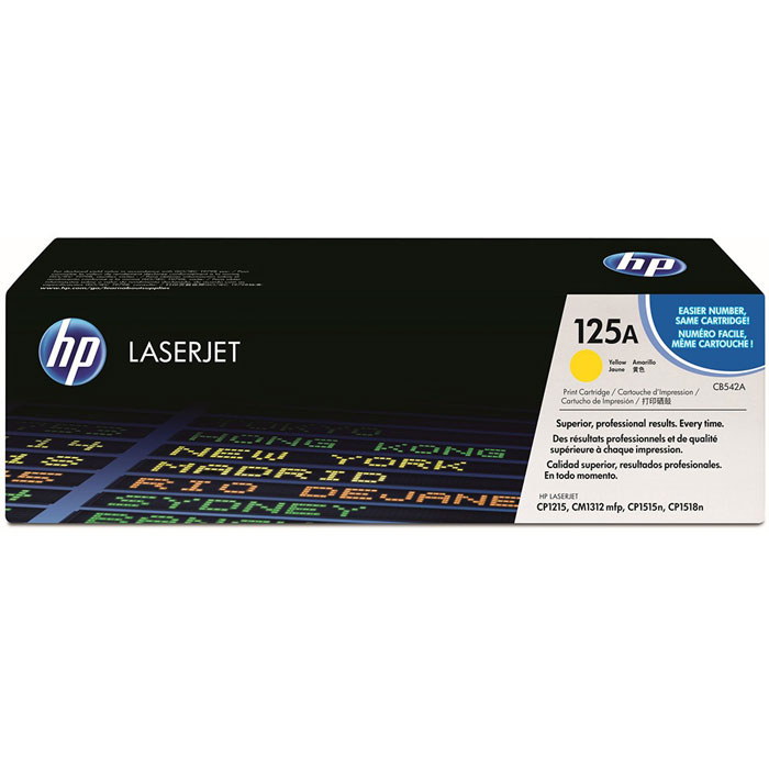 фото HP CB542A, Yellow лазерный картридж для Color LaserJet CP1215/CP1515n/CM1312