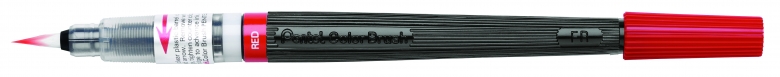 Кисть с краской Pentel Colour Brush , цвет: красный Кисть с краской Pentel Colour Brush , цвет: красный