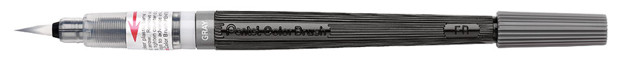Кисть с краской Pentel Colour Brush , цвет: серый Кисть с краской Pentel Colour Brush , цвет: серый