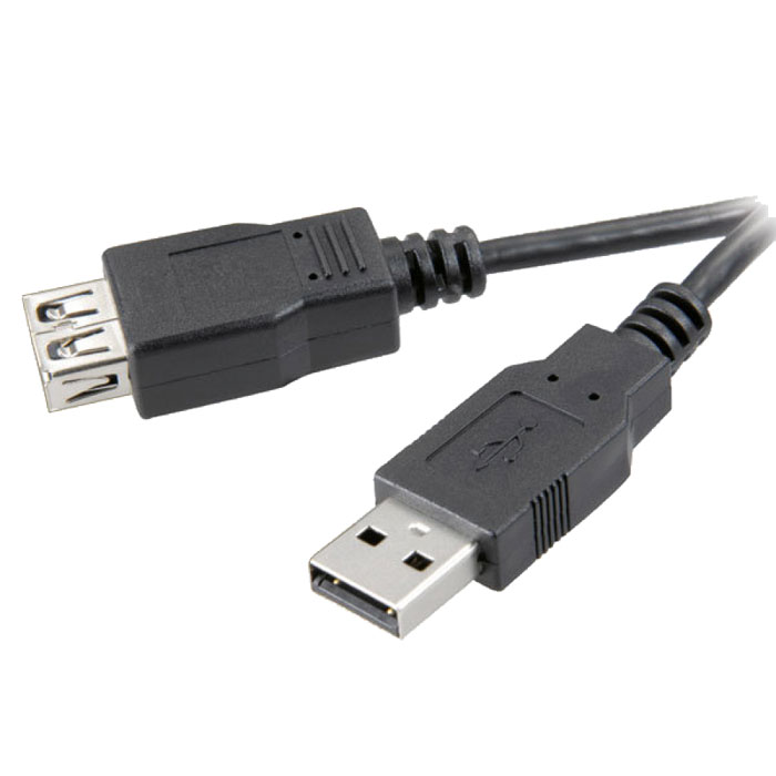 фото Vivanco удлинитель USB 2.0 AM/AF, Black (0.75 м)