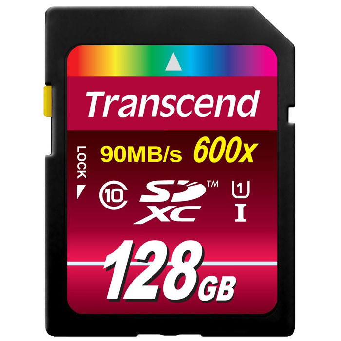 фото Transcend SDXC Class 10 UHS-I 600x 128GB карта памяти (TS128GSDXC10U1)