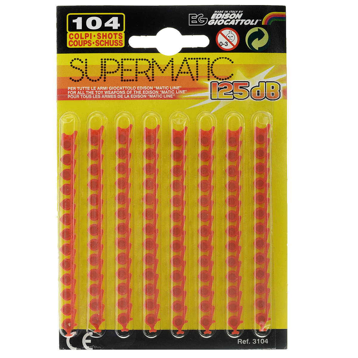 фото Пистоны "Supermatic", 13-зарядные, 104 шт Edison