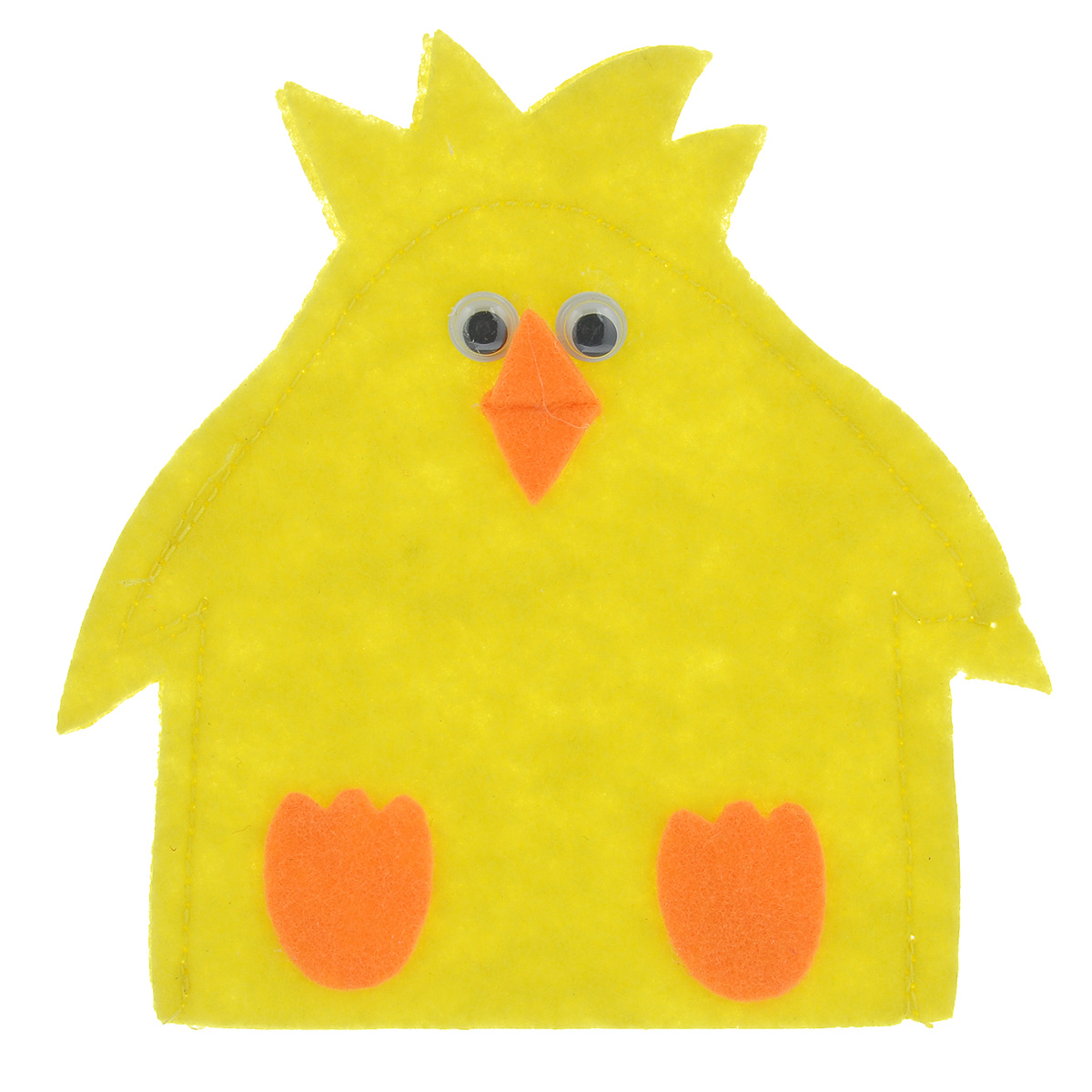 фото Грелка для яйца Home Queen "Цыпленок", цвет: желтый, 11,5 х 11,5 см