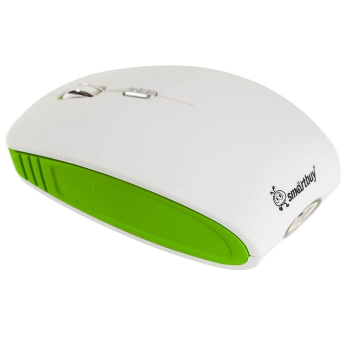 фото Мышь Smartbuy SBM-336CAG-WN, White Green беспроводная с зарядкой от USB