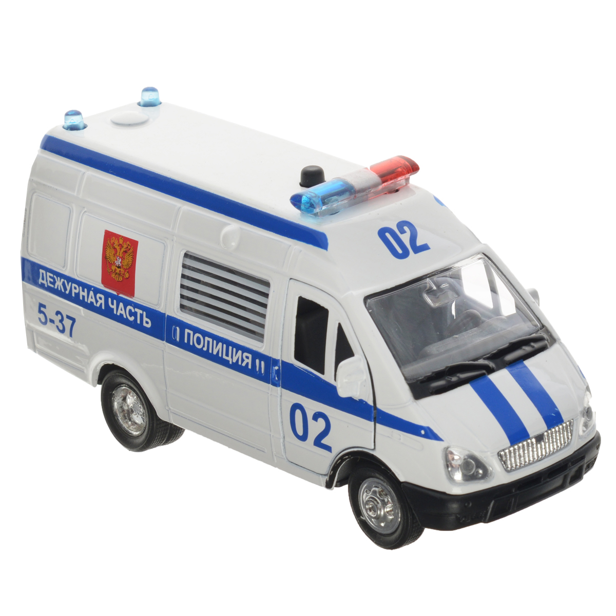 Фургон Технопарк Газель полиция (CT-1276-16) 1:43