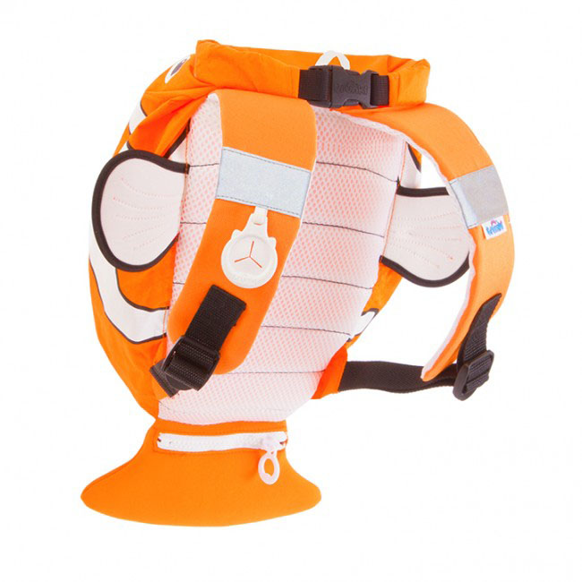 фото Детский рюкзак для бассейна и пляжа Trunki "Рыба-клоун", цвет: оранжевый, белый, 7,5 л