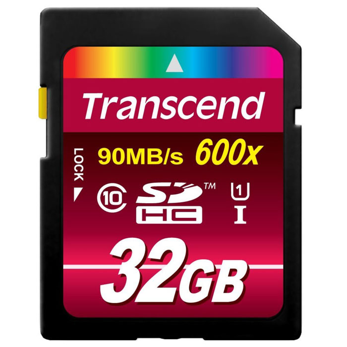 фото Transcend SDHC Class 10 UHS-I 600х 32GB карта памяти (TS32GSDHC10U1)