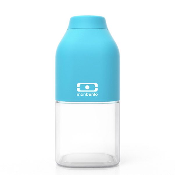 фото Бутылка для воды Monbento "Positive", цвет: голубой, 330 мл
