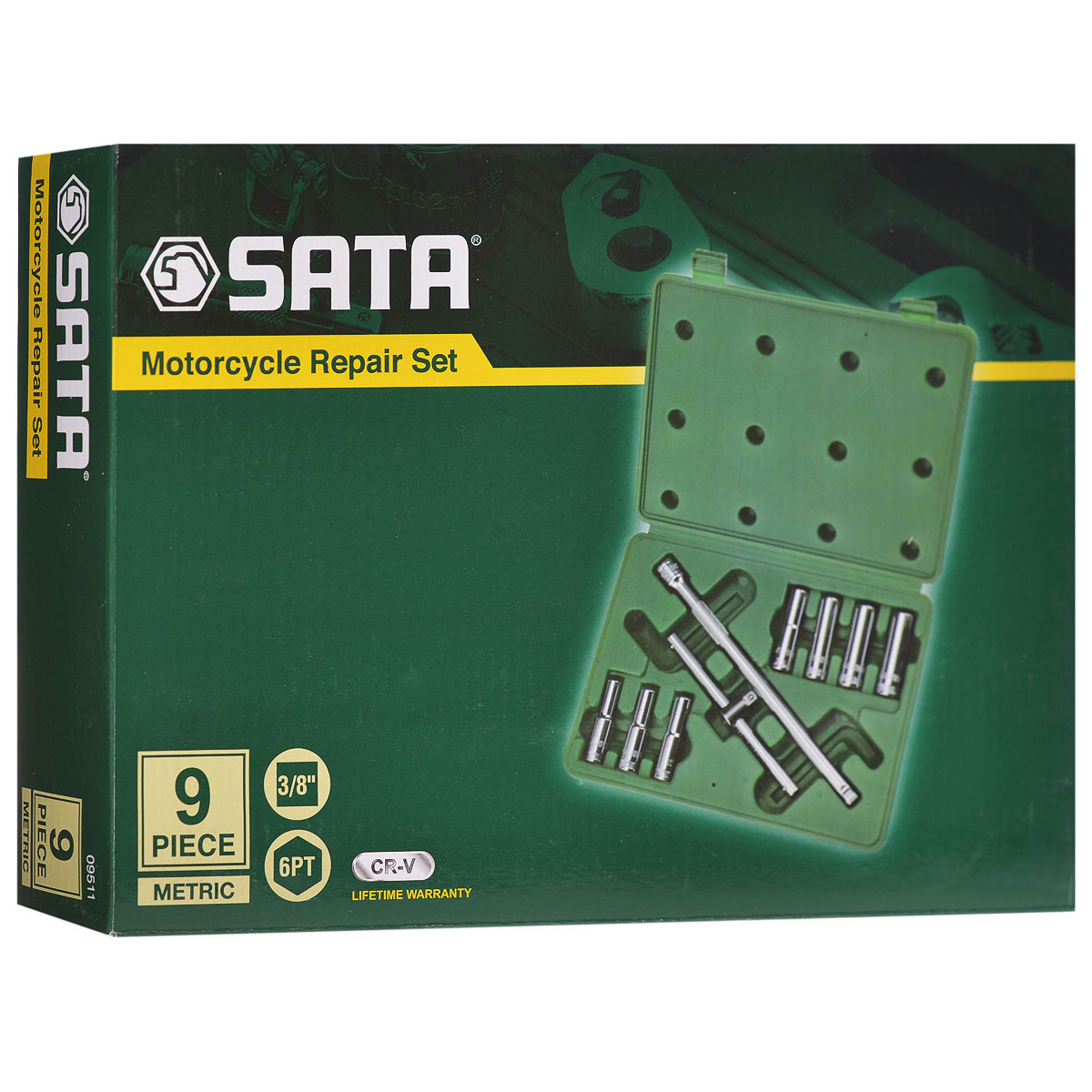 Sata 9. Набор торцевых головок SATA 09511. Набор инструментов SATA 3/8" 9 предметов, s09511. Вороток SATA 16906. Торцевая отвёртка SATA 61504.