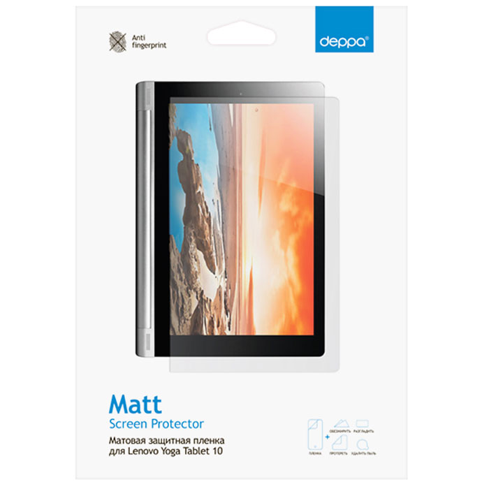 Deppa защитная пленка для планшетов Lenovo Yoga Tablet 10, матовая ...