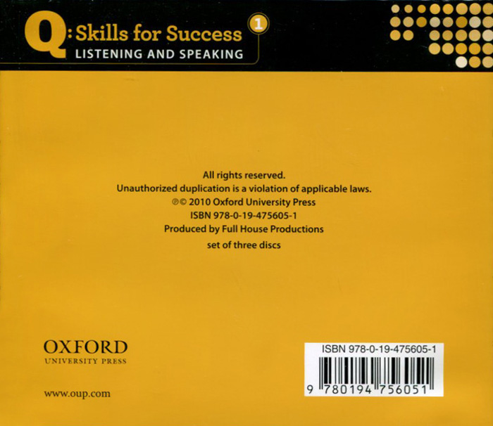 фото Q Skills for Success 1: Listening and Speaking (аудиокурс на 3 CD) Oxford university press