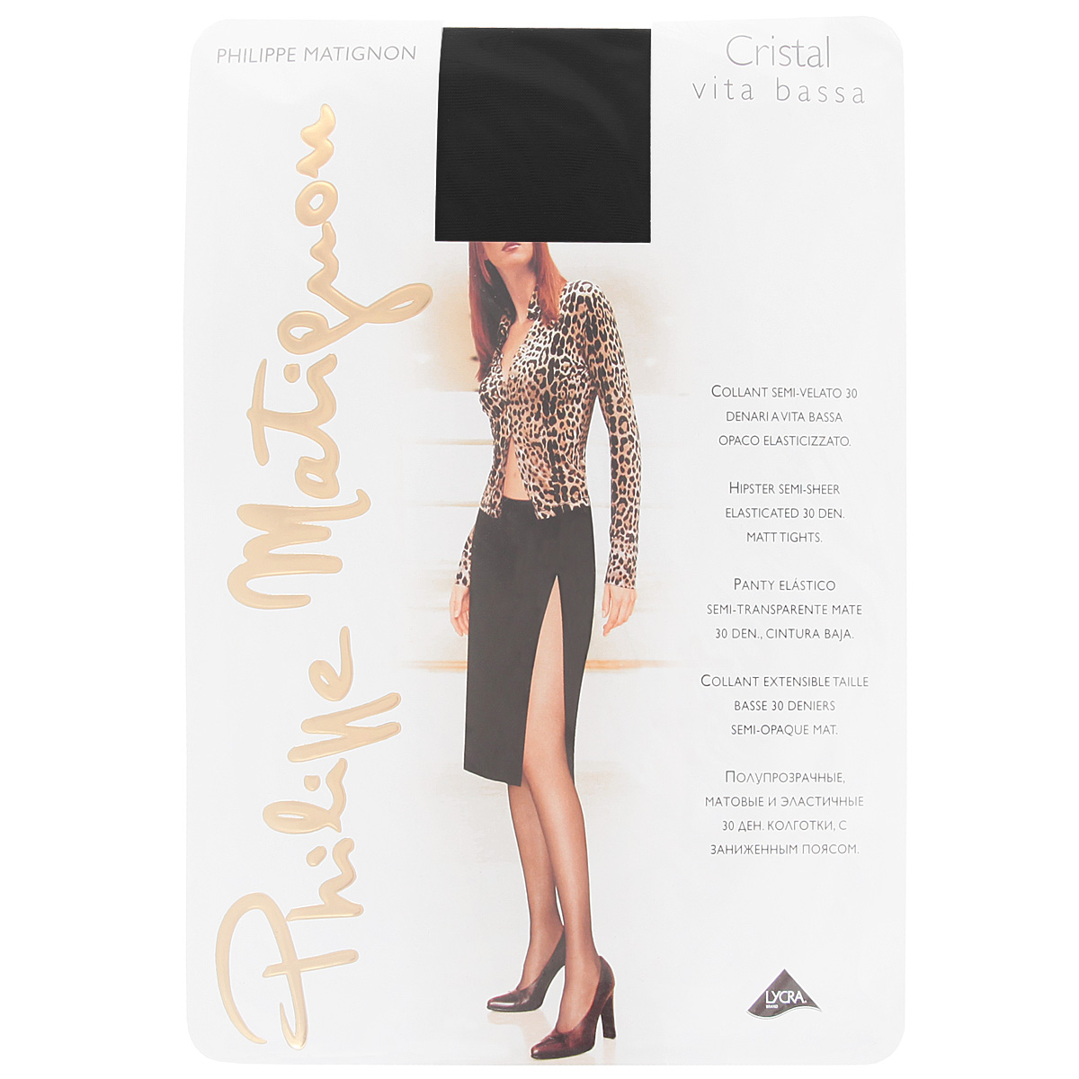 PHILIPPE MATIGNON Oro 15 Calza Autoreggente 15 Den Colore Nero 3M