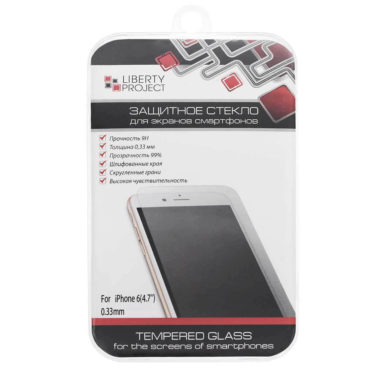 фото Liberty Project Tempered Glass защитное стекло для iPhone 6/6s, Clear (0,33 мм)