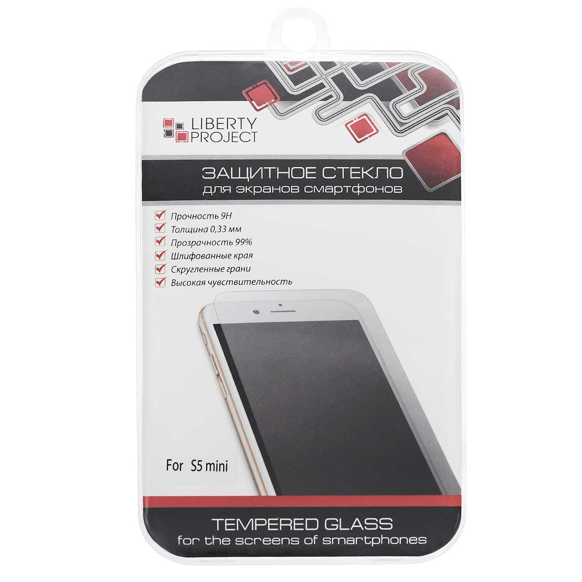 фото Liberty Project Tempered Glass защитное стекло для Samsung Galaxy S5 mini, Clear (0,33 мм)