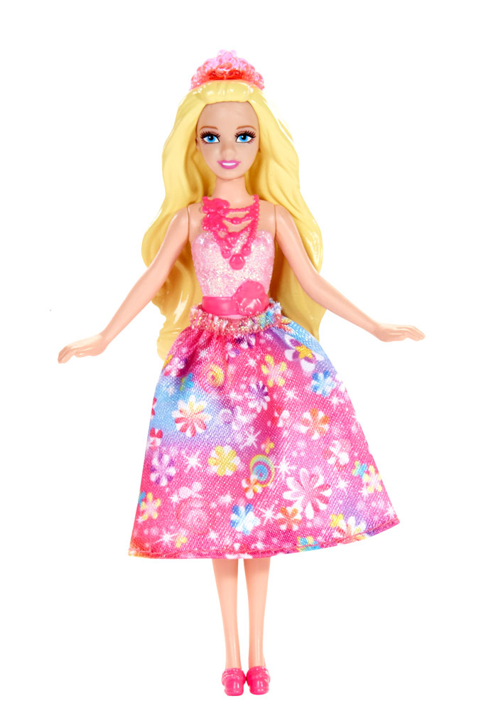 Barbie Мини-кукла Сказочная цвет платья розовый