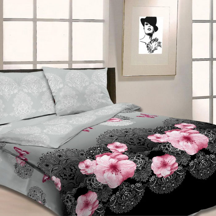 фото Комплект белья Letto, 1,5-спальный, наволочки 70х70, цвет: серый. B20-3 Letto home textile