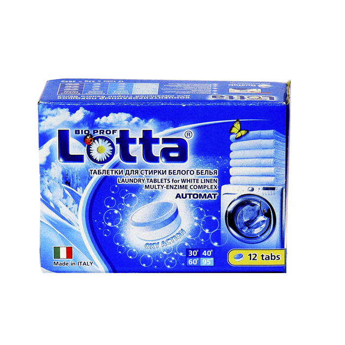 фото Таблетки для стирки белого белья"Lotta", 12 шт