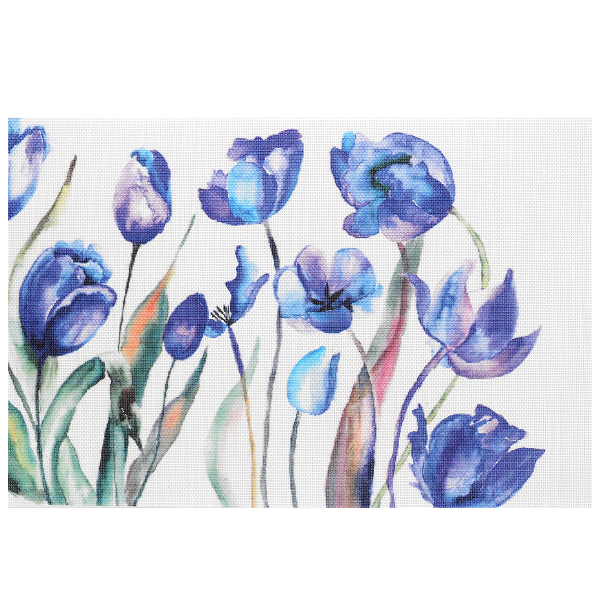фото Подставка под горячее Hans & Gretchen "Синие цветы", 45 х 30 см. 28HZ-9013