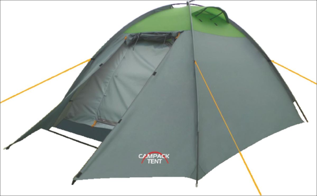 фото Палатка Campack Tent Rock Explorer 2, цвет: серо-зеленый Campack-tent