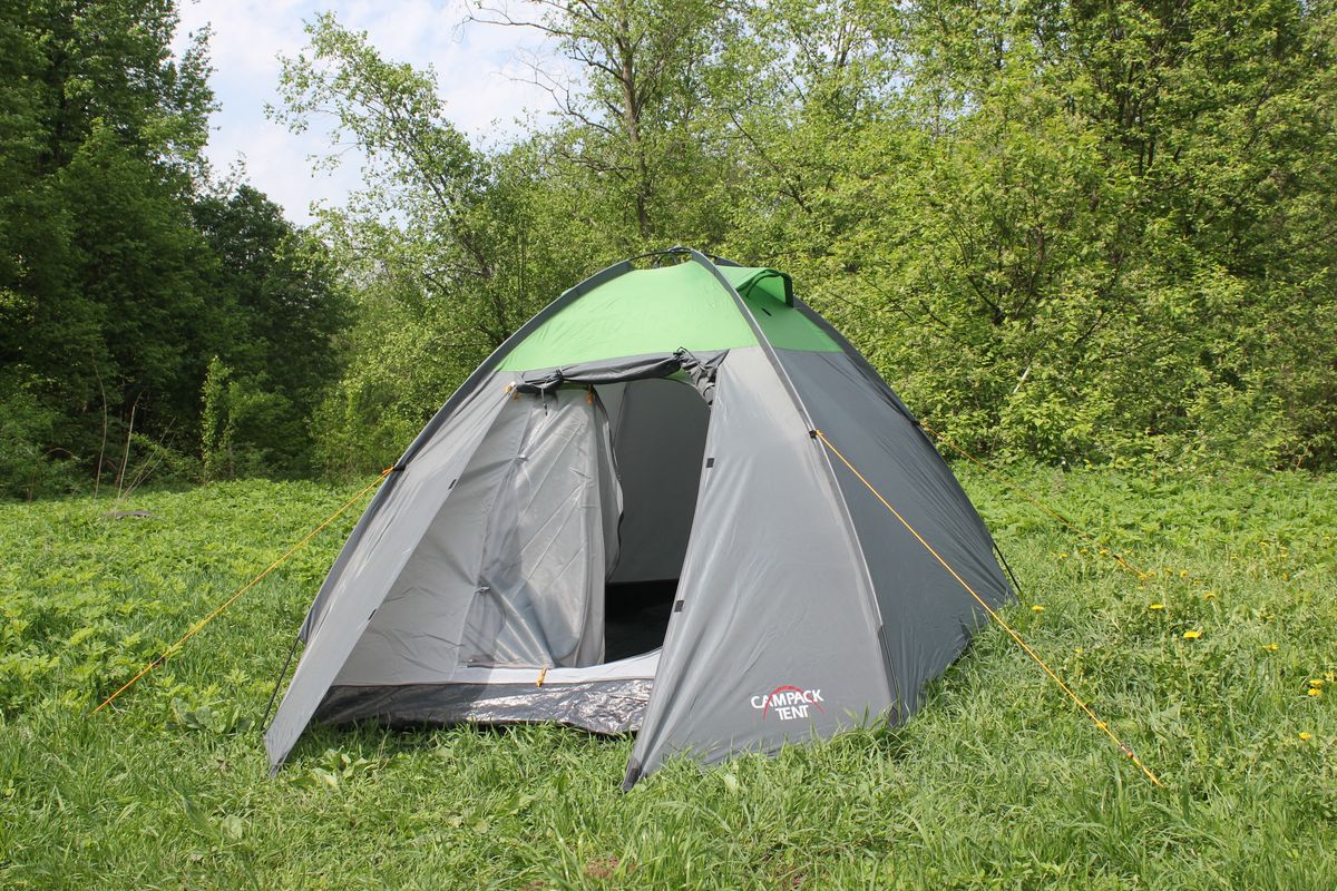 фото Палатка Campack Tent Rock Explorer 2, цвет: серо-зеленый Campack-tent