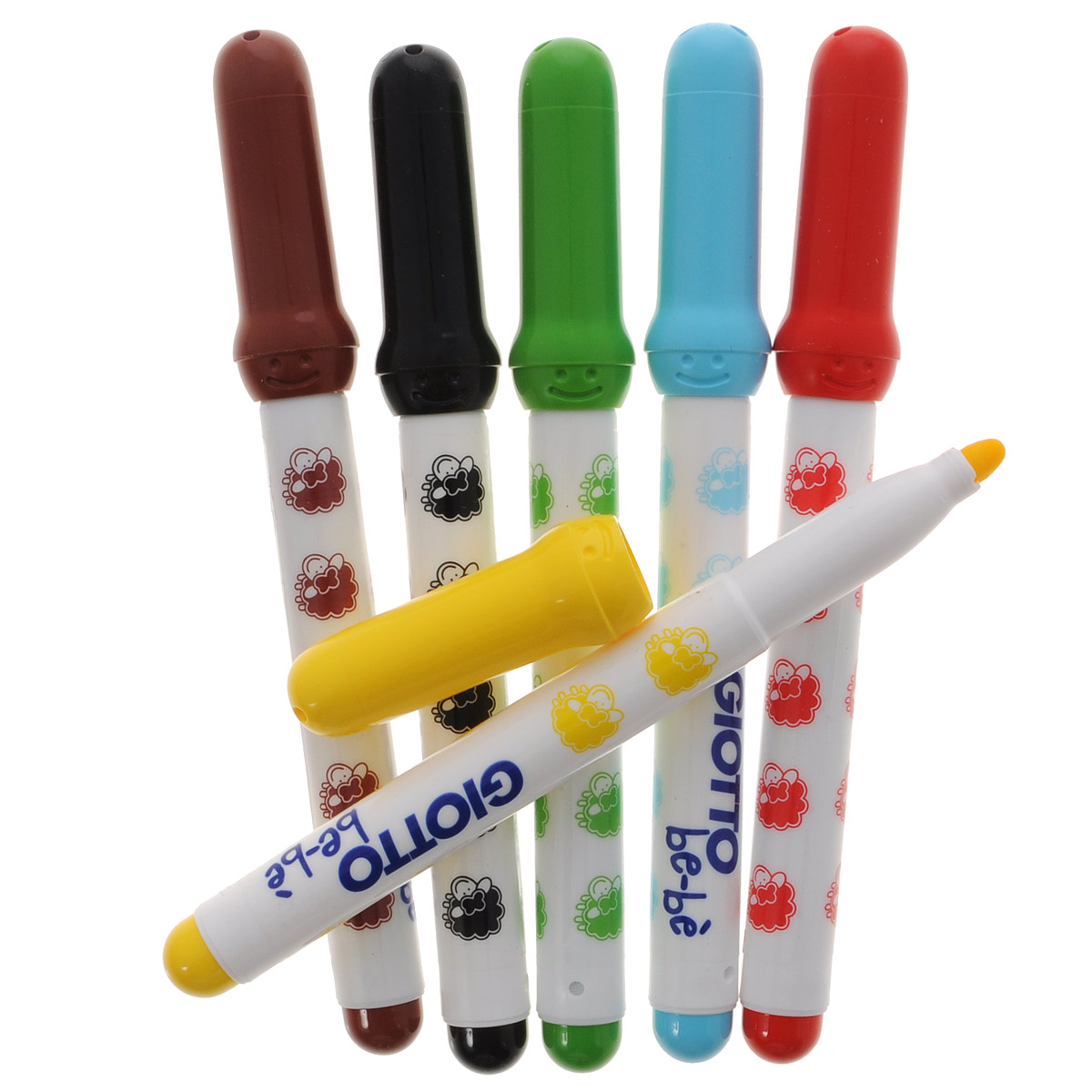 фото Фломастеры Giotto "Bebe Super Fibre Pens", 6 цветов