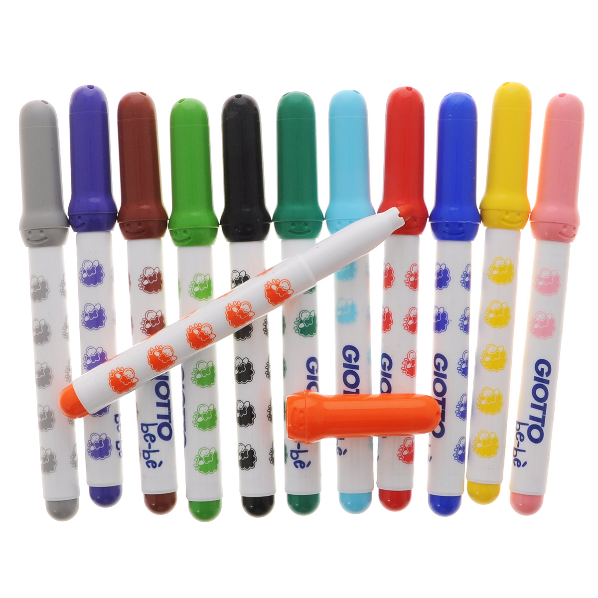 фото Фломастеры Giotto "Bebe Super Fibre Pens", 12 цветов