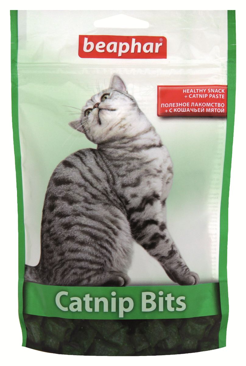 фото Лакомство для кошек Beaphar "Catnip Bits", с кошачьей мятой, 150 г