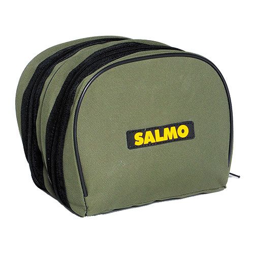 фото Чехол для катушек "Salmo", цвет: зеленый, 18 см х 15 см х 15 см