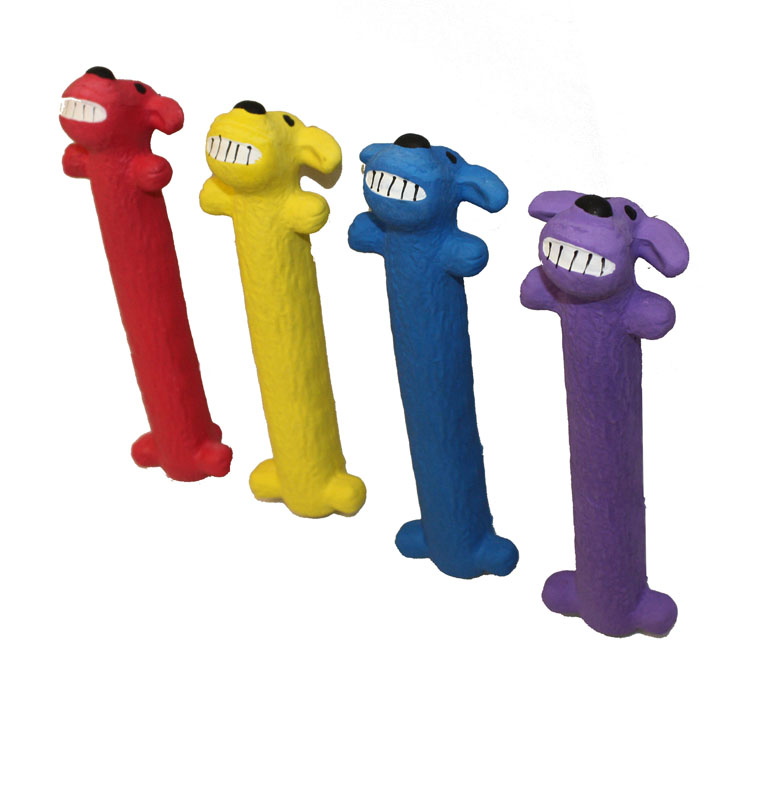 фото Игрушка Multipet "Собака", с пищалкой, цвет: фиолетовый, длина 15 см