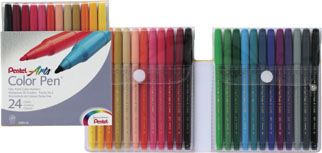 фото Фломастеры Pentel "Color Pen", 24 цвета