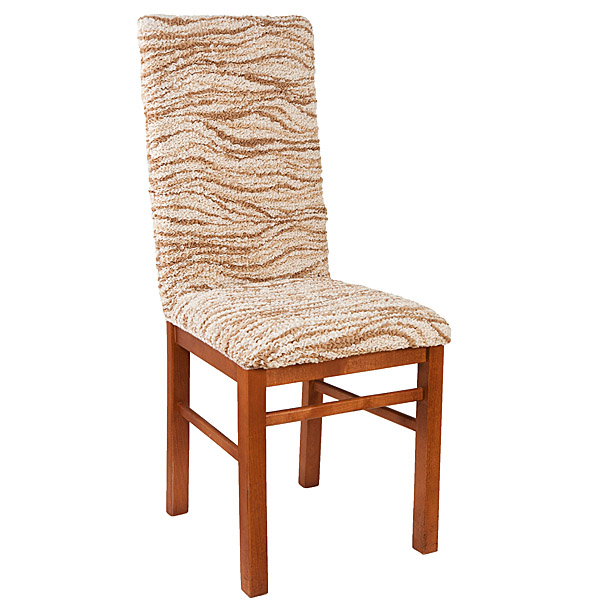 фото Чехол на стул Еврочехол "Виста", цвет: кремовый, 40-60 см