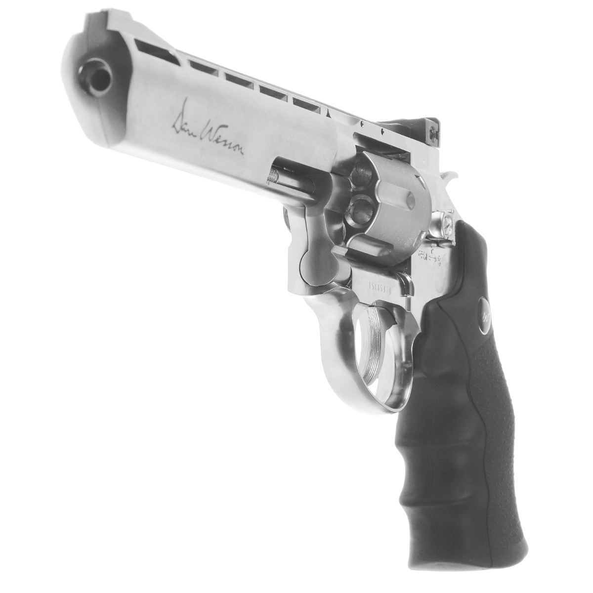 Asg пулевой. Пневматический револьвер asg dan wesson 715-6 silver 4,5 мм. Револьвер dan wesson 715. Dan wesson 715 revolver. Asg cz 75 4,5 мм gbb.
