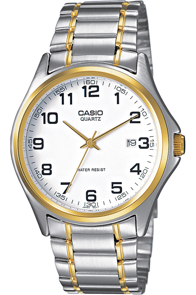 Часы мужские наручные Casio, цвет: стальной, золотистый. MTP-1188PG-7B - изображение