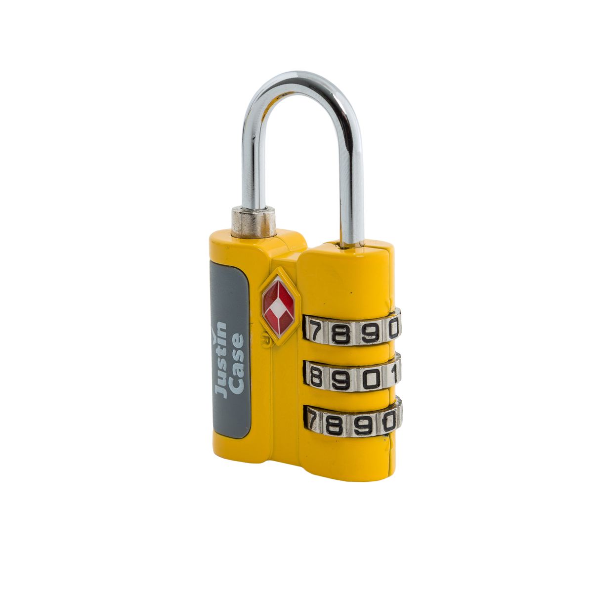 фото Замок для багажа JustinCase "3-Dial TSA Combination Lock", цвет: желтый