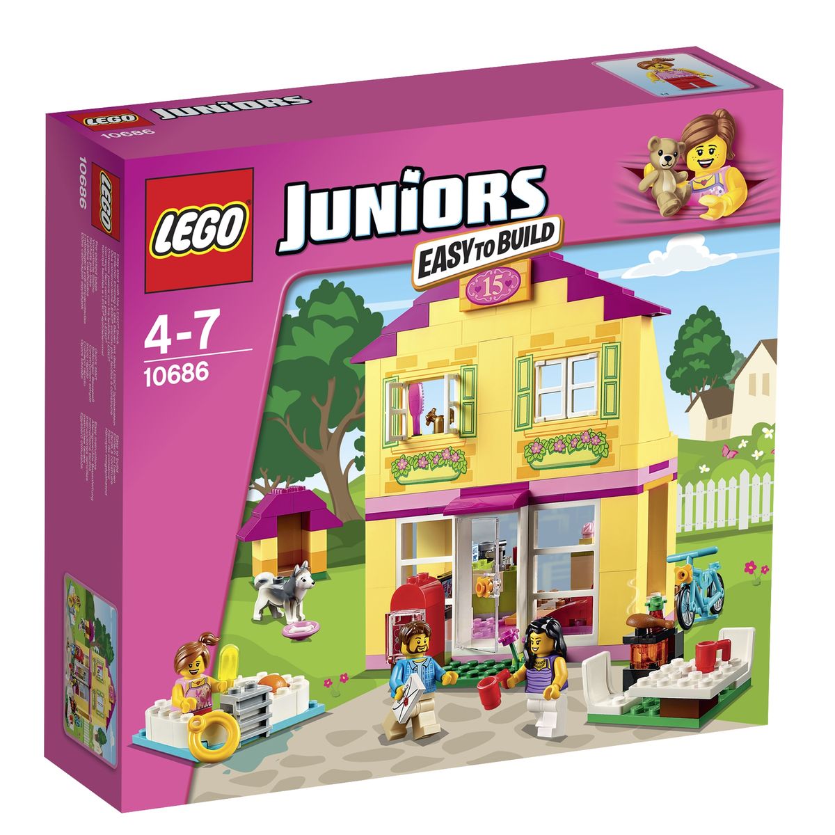 Конструктор LEGO Juniors Семейный домик 10686 - купить с доставкой по  выгодным ценам в интернет-магазине OZON (179836521)