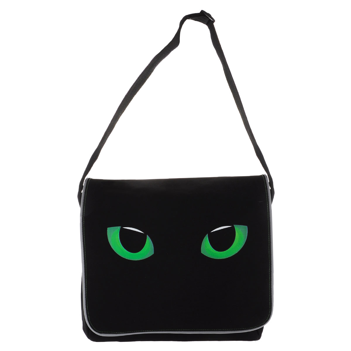 Https m pocket. Портфель для девочки Подмигивающий глаз кот черный.