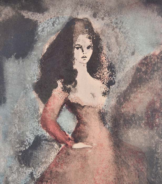 фото Цветная литография "Брижит Бардо". Леонор Фини (Leonor Fini). Франция, 1970-е гг