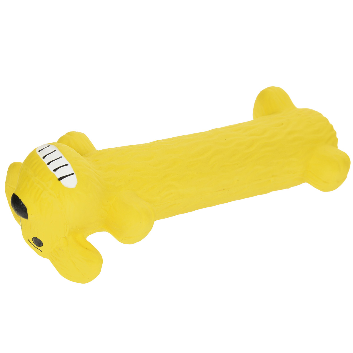 фото Игрушка Multipet "Собака", с пищалкой, цвет: желтый, длина 15 см