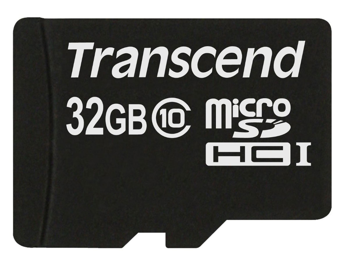 фото Transcend microSDHC Class 10 32GB карта памяти с адаптером