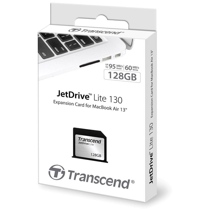 фото Transcend JetDrive Lite 130 128GB карта памяти для MacBook Air 13"