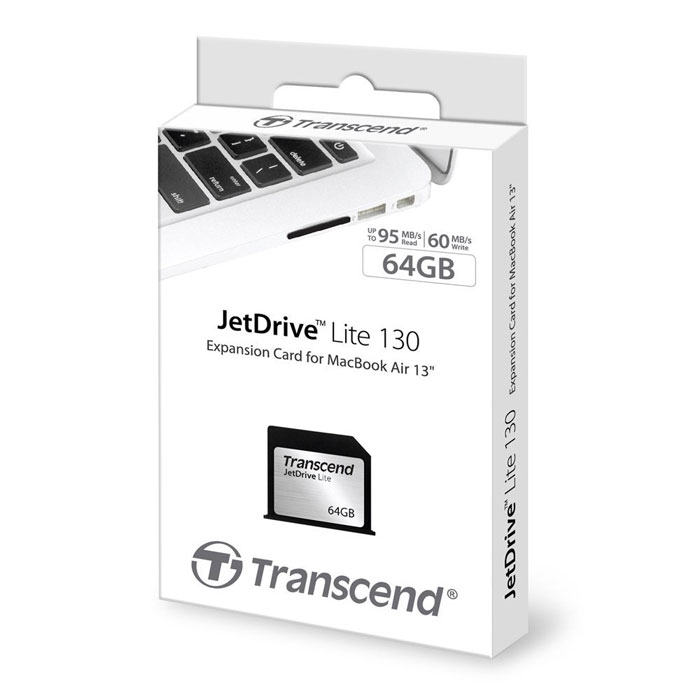 фото Transcend JetDrive Lite 130 64GB карта памяти для MacBook Air 13"